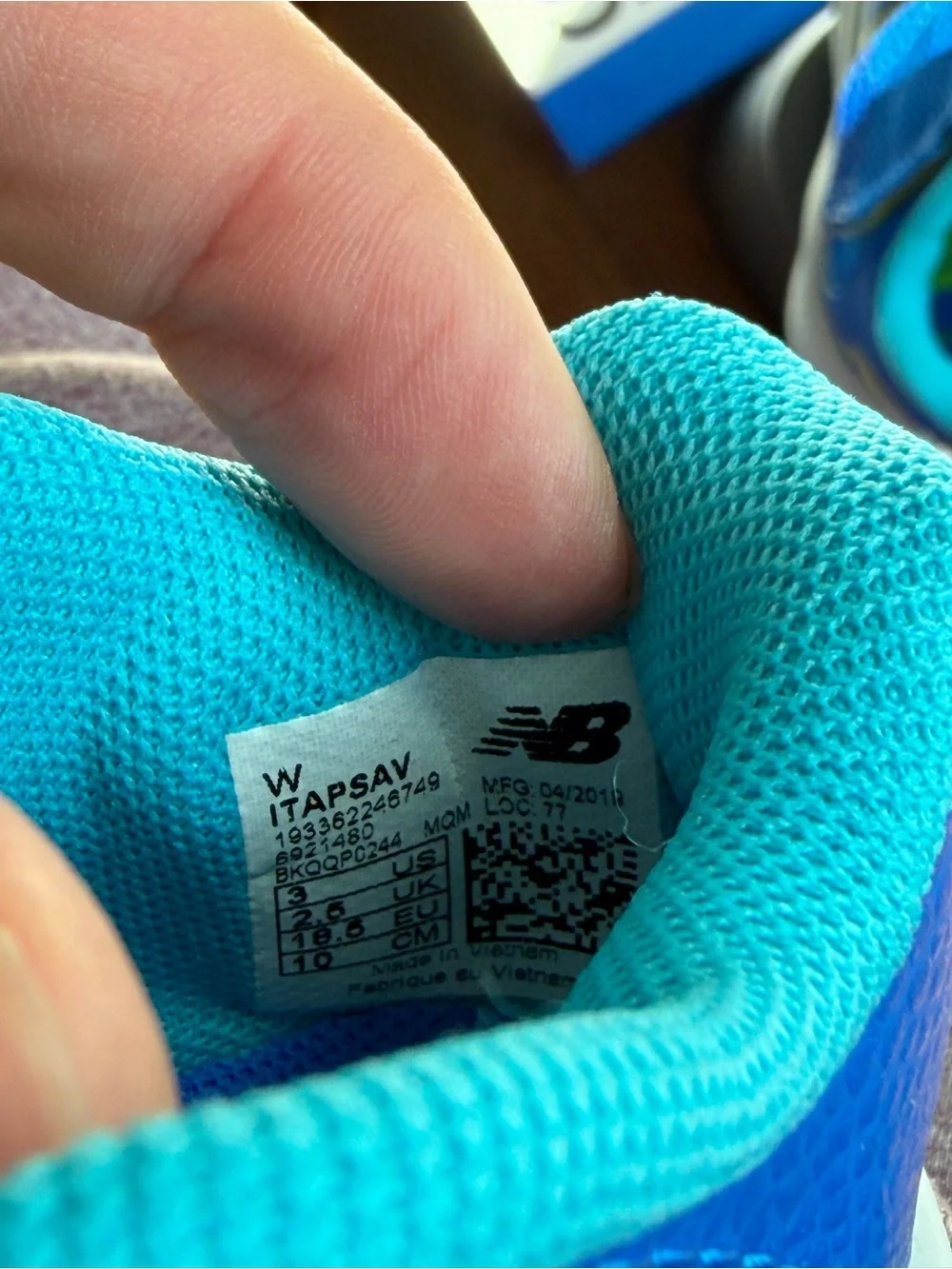 New Balance Blue and Yellow Kids' Sneakers